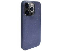 Dėklas iLike Apple iPhone 14 Pro MaxSilicone plastikas case Eco Print Design Mėlyna