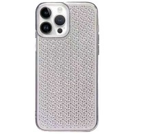 Dėklas iLike Apple iPhone 14 Pro Silicone case Shine Transparent Juodas