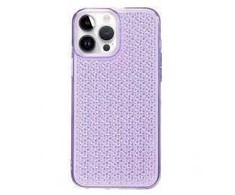 Dėklas iLike Apple iPhone 14 Pro Silicone case Shine Transparent Violet