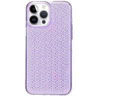 Dėklas iLike Apple iPhone 14 Pro Silicone case Shine Transparent Violet