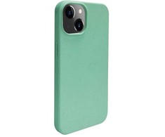 Dėklas iLike Apple iPhone 14 Silicone plastikas case Eco Print Design Flower Žalias