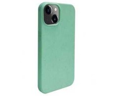 Dėklas iLike Apple iPhone 14 Silicone plastikas case Eco Print Design Flower Žalias