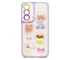 Dėklas iLike Tył pokrowca Apple iPhone 15 Pro Epoxy cartoon cover Light Violetinė ILIAPP15PECL