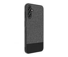 iLike Samsung Galaxy A14 5G Plastic Leather Back Cover Gray
