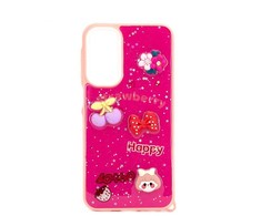 Dėklas iLike Samsung Galaxy A15 EPOXY CARTOON COVER Rose Raudona