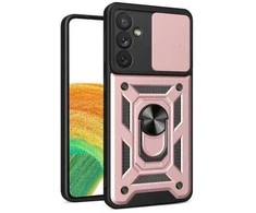 iLike Hurtel Hybrid Armor Camshield dėklas skirtas Samsung Galaxy A34 5G, rožinis