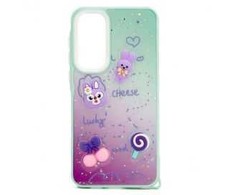Dėklas iLike Samsung Galaxy A35 EPOXY CARTOON COVER Light Žalias
