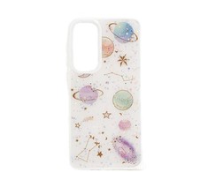 Dėklas iLike Samsung Galaxy A55 EPOXY CARTOON COVER Baltas