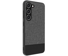 Dėklas iLike Samsung Galaxy S23 Plus Plastic Leather Back Cover Gray