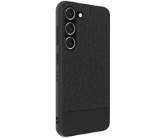 Dėklas iLike Samsung Galaxy S23 Plus Plastic Leather Back Cover Juodas