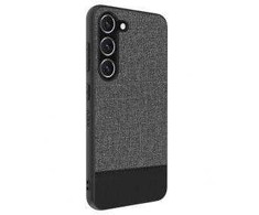 Dėklas iLike Samsung Galaxy S23 Plus Plastic Leather Back Cover Gray