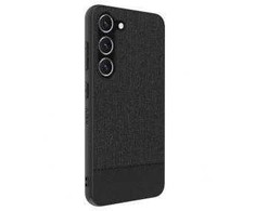 Dėklas iLike Samsung Galaxy S23 Plus Plastic Leather Back Cover Juodas