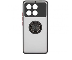 Dėklas iLike Xiaomi Poco X6 Pro Hybrid Case With Ring Juodas