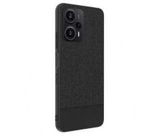Dėklas iLike Xiaomi Redmi Note 12 / Poco X5 Plastic Leather Back Cover Juodas