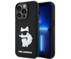 Apple iPhone 14 Pro Karl Lagerfeld dėklas Rubber Choupette 3D (KLHCP14L3DRKHNK) juodos spalvos