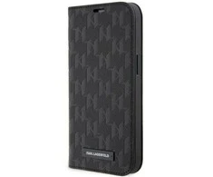 Dėklas Karl Lagerfeld KLBKP14XSAKLHPK IPHONE 14 PRO MAX 6.7 "BOOKCASE Juodas/Juodas SAFFIANO MONOGRAM