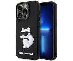 Apple iPhone 14 Pro Max Karl Lagerfeld dėklas Rubber Choupette 3D (KLHCP14X3DRKHNK) juodos spalvos