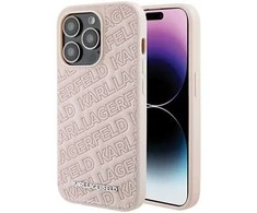 Dėklas Karl Lagerfeld Quilted K Pattern - Apple iPhone 15 Case Rožinė