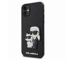 Karl Lagerfeld KLHCN61SANKCPK Apple iPhone 11 / Xr 6.1" dėklas telefonui juodos spalvos Saffiano Karl &amp; Choupette
