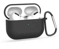 Tech-Protect Icon su karabinu AirPods Pro 1 / 2 – dėklas ausinėms juodos spalvos