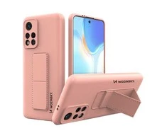 Wozinsky Kickstand dėklas skirtas Xiaomi Poco M4 Pro 5G, rožinis