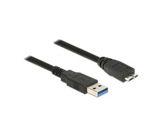 DELOCK Cable USB 3.0 Type-A male > USB 3.0 Type Micro-B male 0,5 m juodas