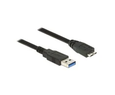 DELOCK Cable USB 3.0 Type-A male > USB 3.0 Type Micro-B male 2.0 m juodas