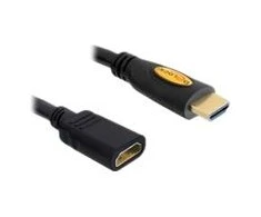 DELOCK ilginimo kabelis didelės spartos HDMI su eternetu – HDMI A kištukas > HDMI A moteriškas 3m