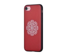 Dėklas Devia Apple iPhone 7/8 Flower Embroidery Case Raudona
