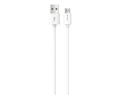 USB laidas Devia Smart microUSB 1.0m baltas