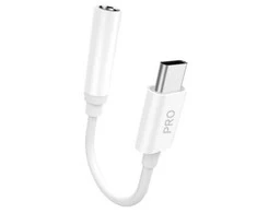 Dudao adapteris USB-C - AUX 0.1m - Baltas