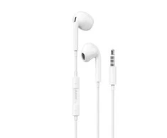 Dudao į ausis įkišamos ausinės su 3.5mm minijack jungtis baltos spalvos (X14PRO)