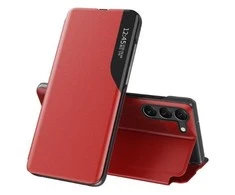 Hurtel Eco Leather View dėklas skirtas Samsung Galaxy S23 +, raudonas
