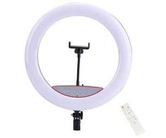 Elight SR14 36cm LED apgaismojuma gredzens ar viedtālruņa turētāju + 220V adapteri + Pults Melna