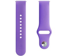 Evelatus 20mm Silicone Loop Watch Straps (130mm M/L) Deep Violetinė