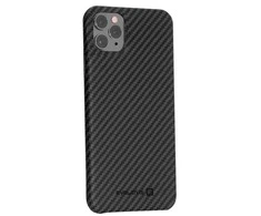 Evelatus Apple iPhone 11 Pro Max aukščiausios kokybės anglies pluošto dėklas ECCI11, juodas