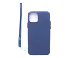 Evelatus Apple iPhone 11 Pro Soft Touch Silikoninis dėklas with Strap Dark Mėlyna