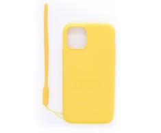 Evelatus Apple iPhone 11 Pro Soft Touch Silikoninis dėklas with Strap Geltona