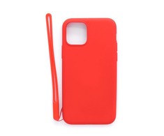 Evelatus Apple iPhone 11 Pro Soft Touch Silikoninis dėklas with Strap Raudona