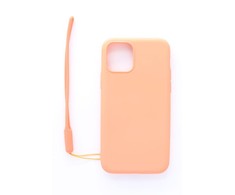 Evelatus Apple iPhone 11 Pro Soft Touch Silikoninis dėklas with Strap Rožinė