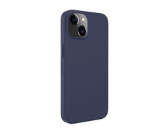 Evelatus Apple iPhone 14 Genuine Odinis dėklas with MagSafe Mėlyna