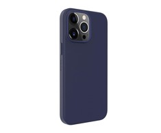 Dėklas Evelatus Apple iPhone 14 Pro Max Genuine Leather case with MagSafe Mėlyna