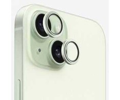 Evelatus iPhone 15 / 15 Plus Kameras Objektīva Aizsargs Armor Žalias Metāla Rāmī