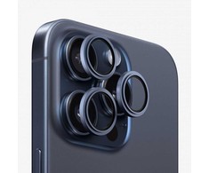 Evelatus Apple iPhone 15 Pro / 15 Pro Max Camera Lens Protector Armor Mėlyna Titanium