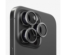 Evelatus Apple iPhone 15 Pro / 15 Pro Max Camera Lens Protector Armor Juodas Titanium