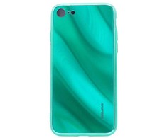 Evelatus Apple iPhone 7/8 Vanduo Ripple Full Color Electroplating Tempered Glass Žalias