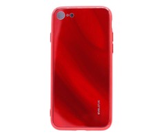 Evelatus Apple iPhone 7/8 Vanduo Ripple Gradient Color Anti-Explosion Tempered Glass Case Gradient Raudona-Juodas