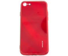 Evelatus Apple iPhone 7/8/SE2020/SE2022 Vanduo Ripple Full Color Electroplating Tempered Glass Case Raudona