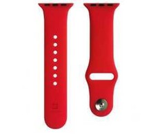 Evelatus Apple Watch 42/44/45mm Silicone Loop Watch Straps (140mm M/L) Raudona