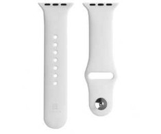Evelatus Apple Watch 42/44/45mm Silicone Loop Watch Straps (140mm M/L) Baltas
